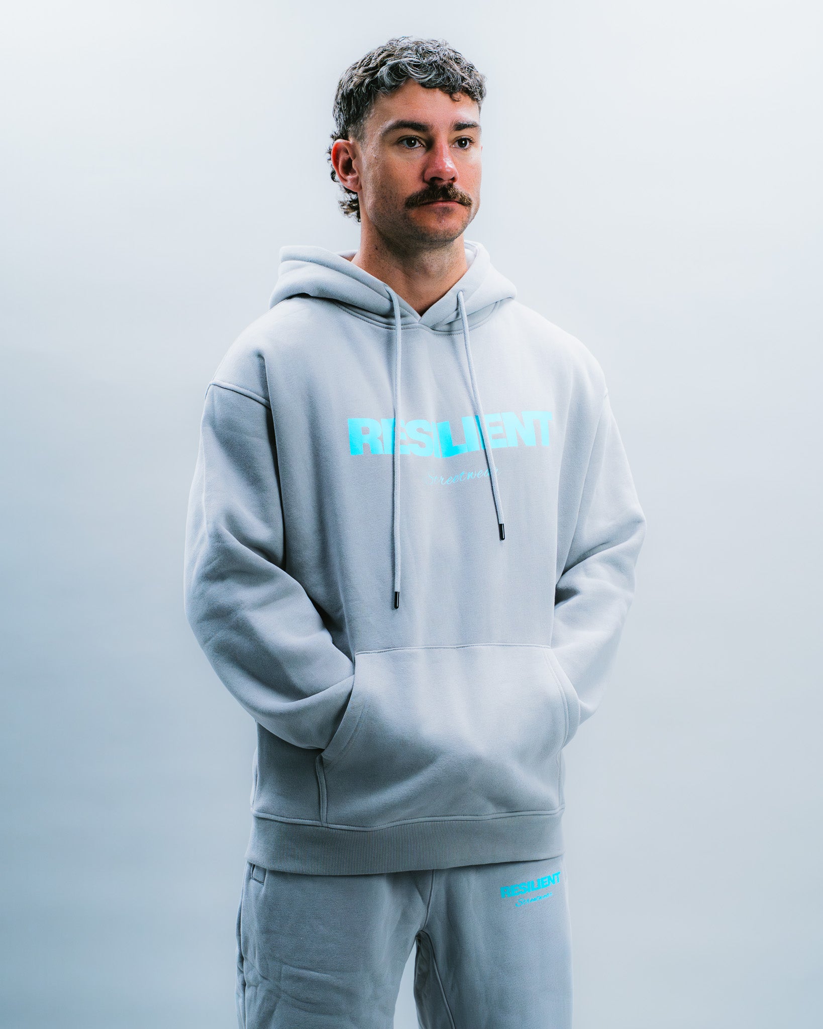 The Original Ice Grey/Blue Hoodie