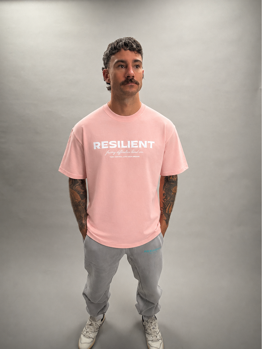 Premium Heavyweight Tee - Salmon Pink