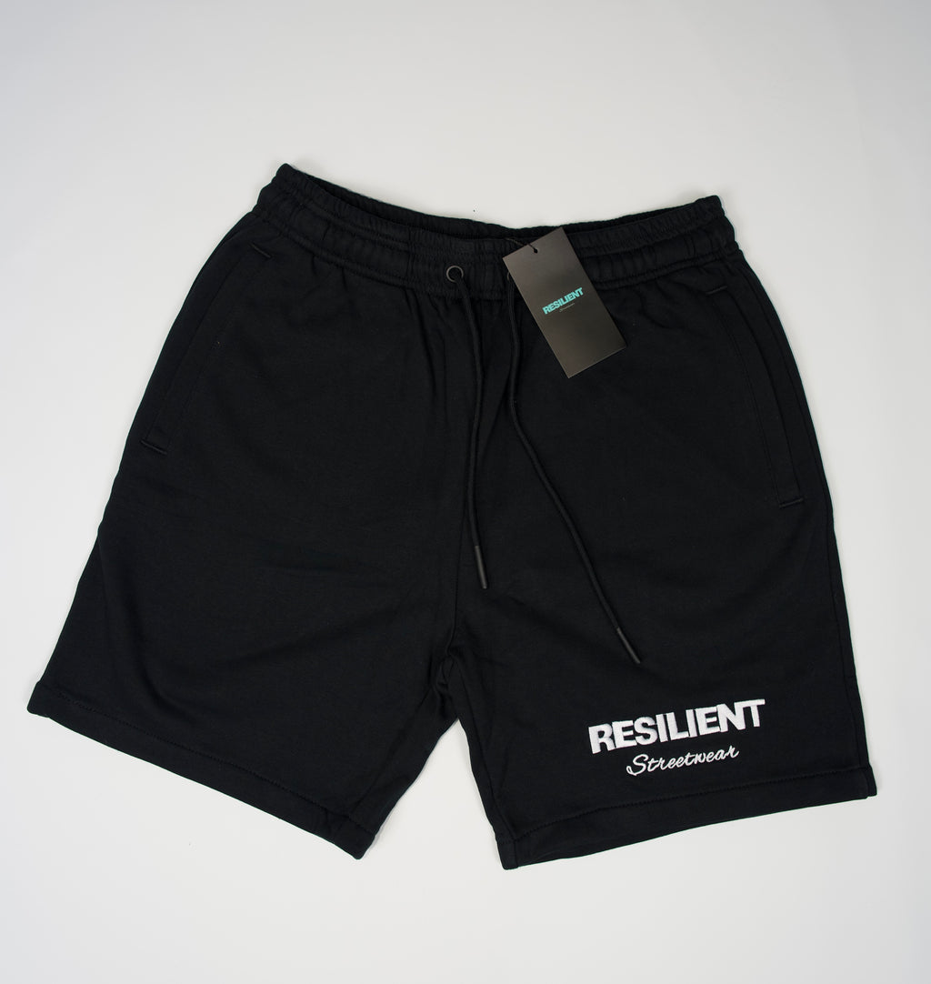 French Terry black shorts
