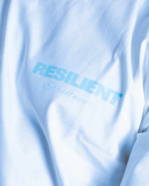 OG Heavyweight Tee - White/ Glacier Blue