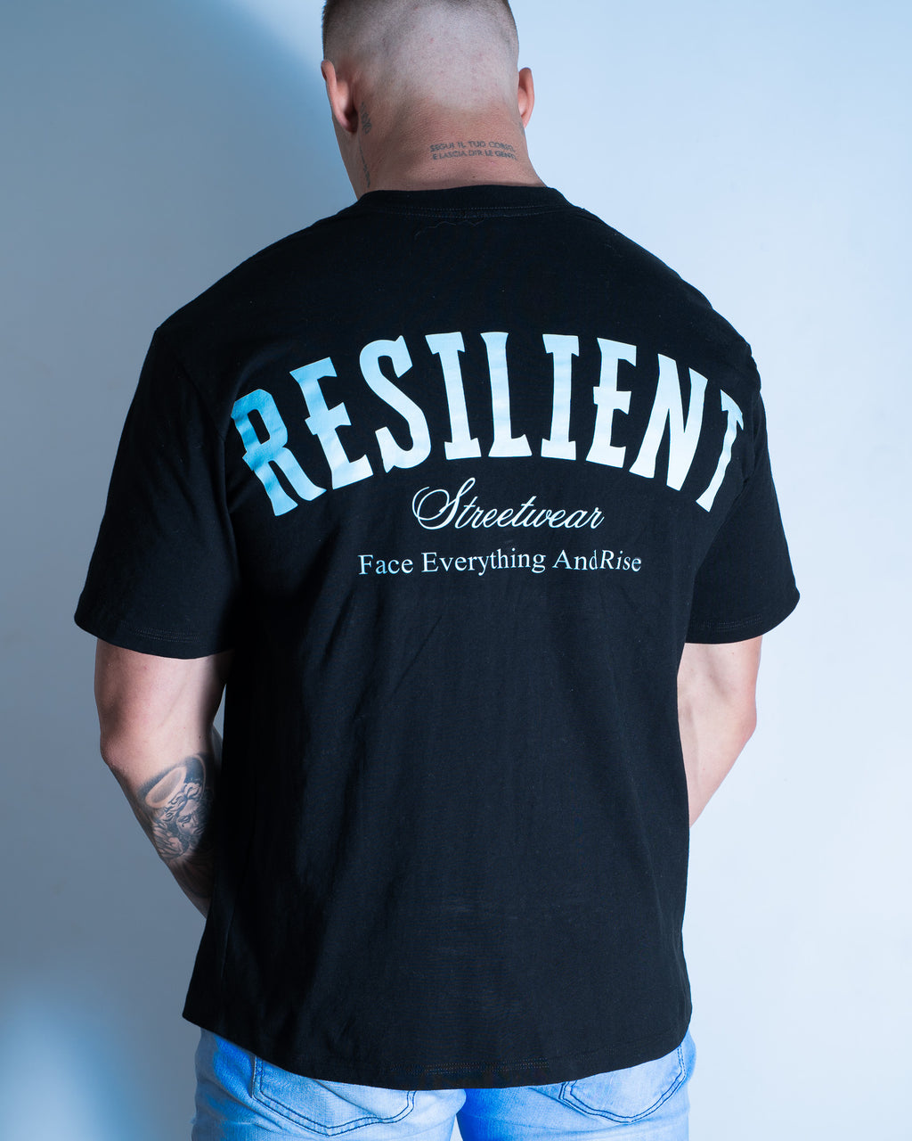 OG Heavyweight Tee - Black/Glacier Blue