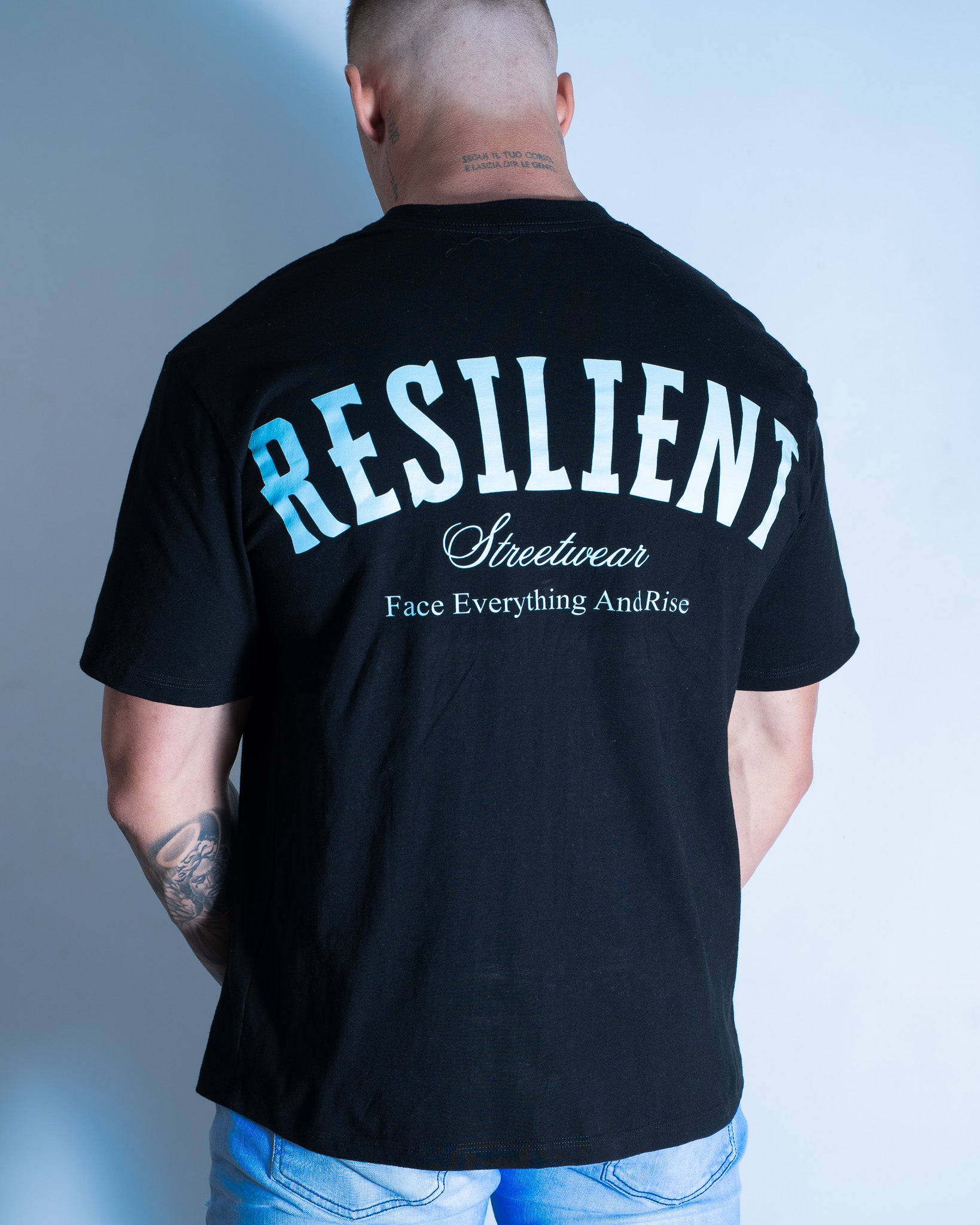 OG Heavyweight Tee - Black/Glacier Blue