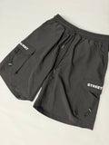 Black cargo shorts