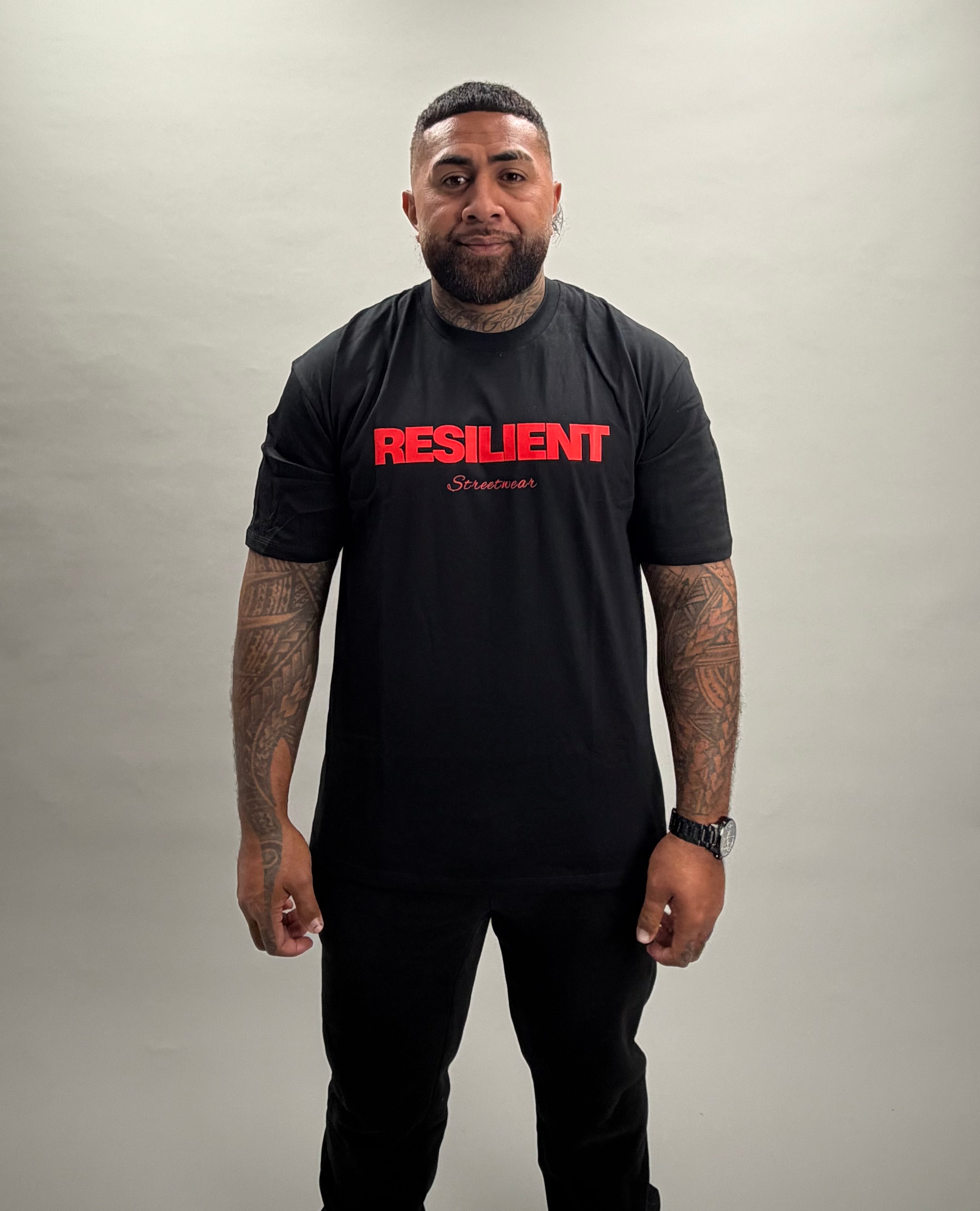 Premium Heavyweight Tee - Red/Black