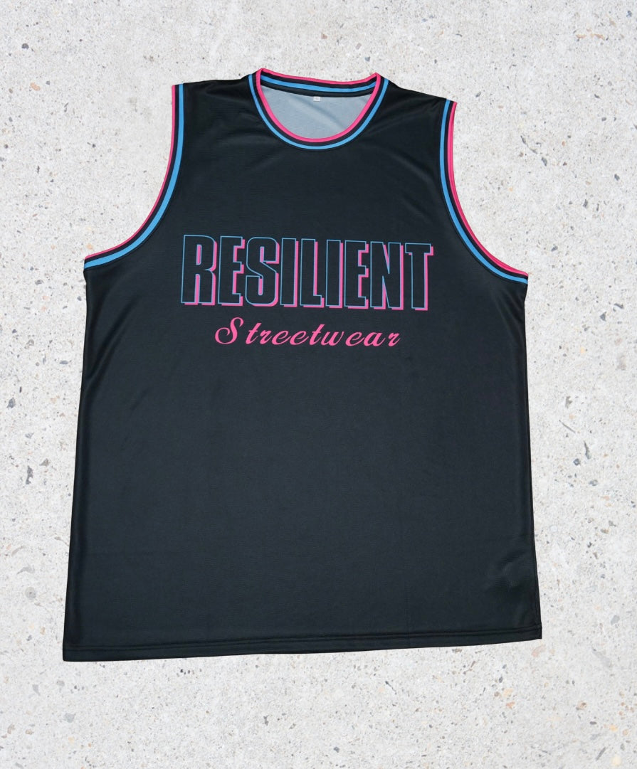 Basketball Jersey - Black/Pink