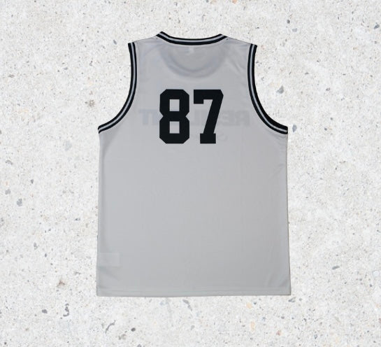 Basketball Jersey - White/ Black