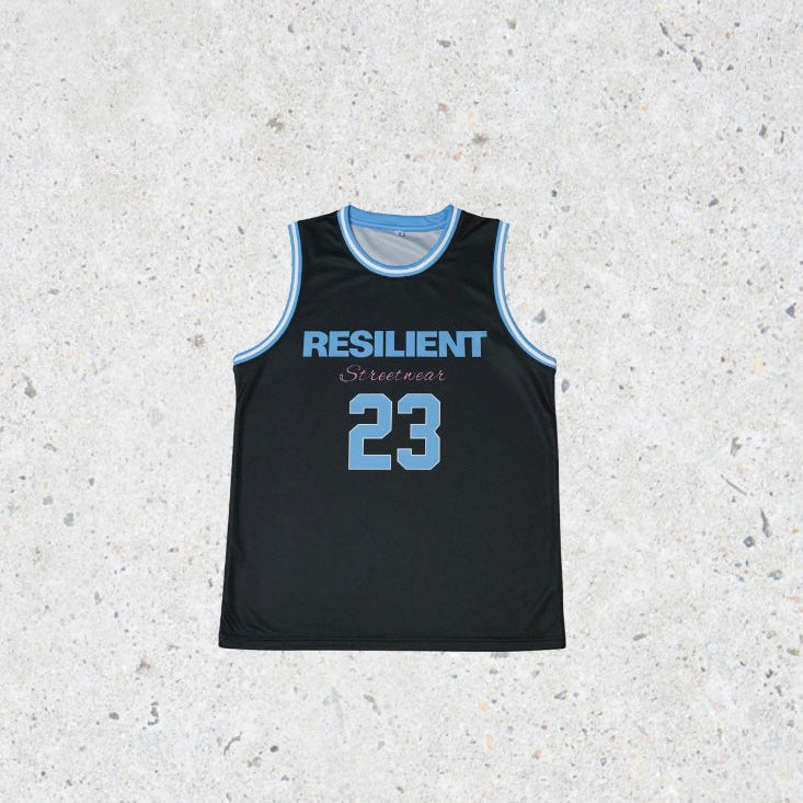 Basketball Jersey - Black/Blue