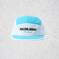 5 Panel Hat - White/Blue